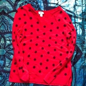 Red and black long sleeve